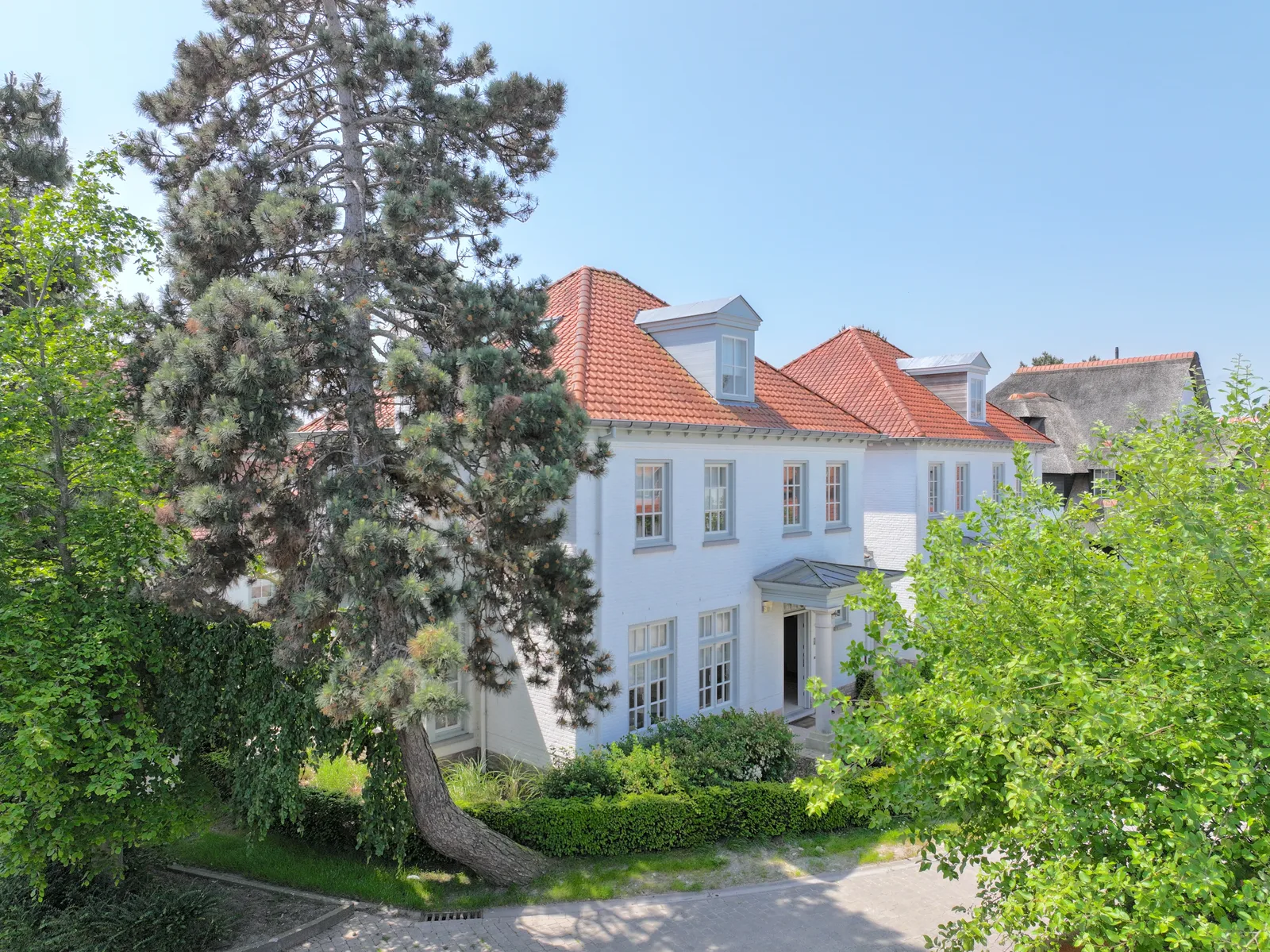 Interior da villa em Knokke, com 220 metros quadrados no total