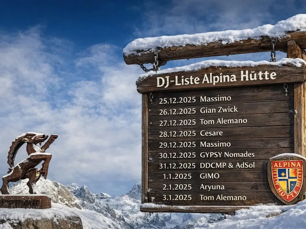 Alpina Sankt Mortiz in St-Moritz: bar, terrace, atmosphere, ski slope, view
