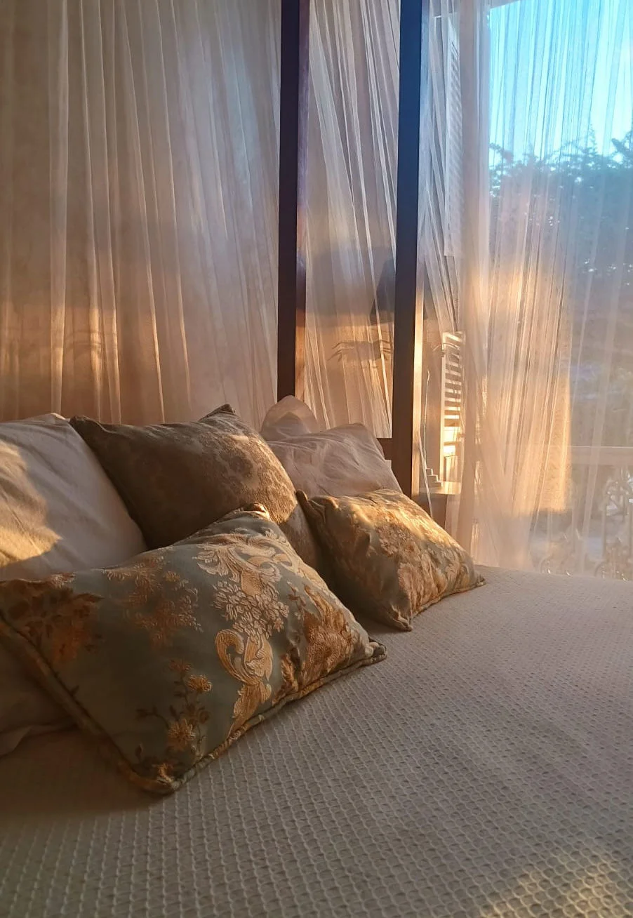 Camera da letto della villa di vacanza a Lamu