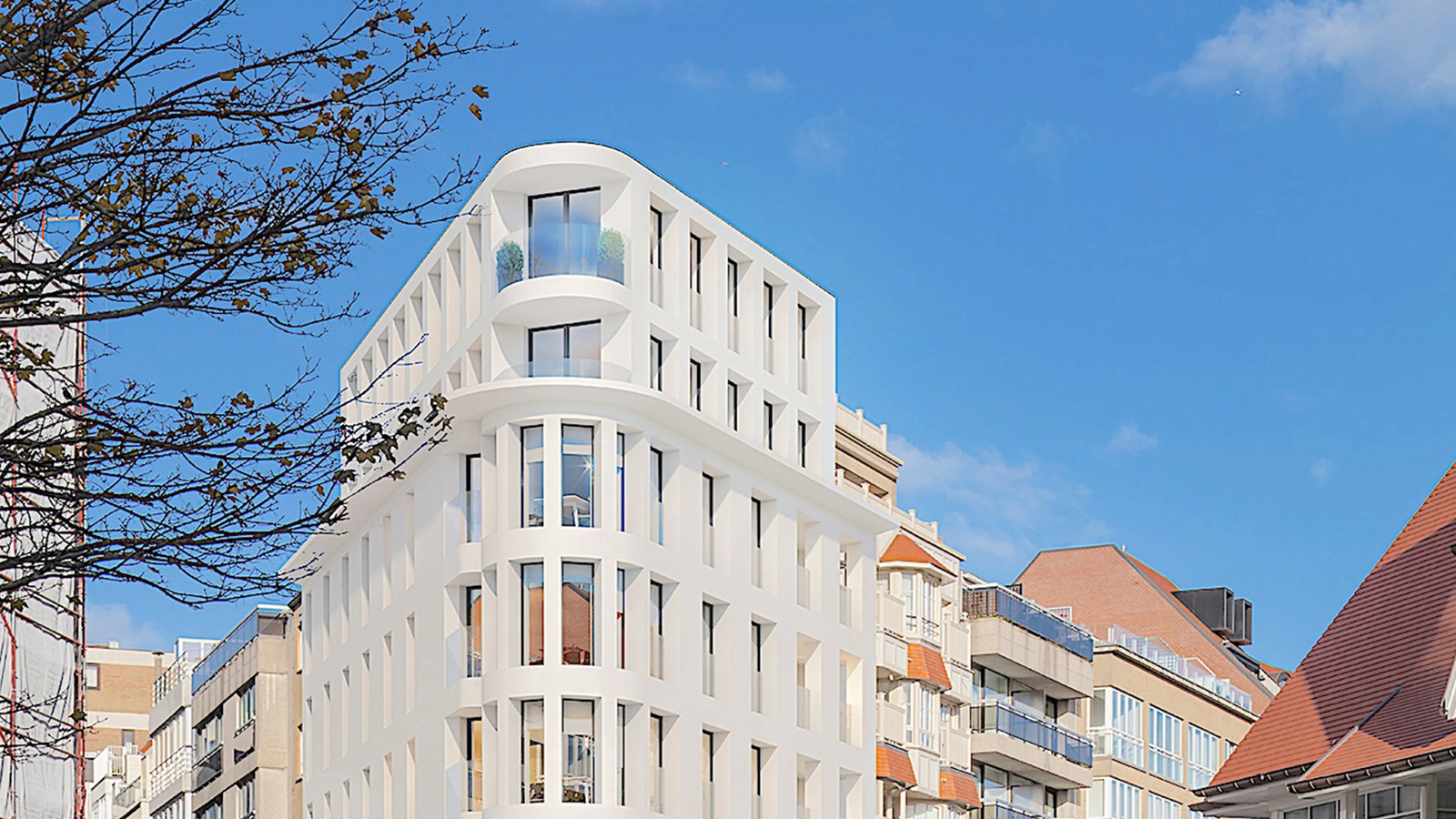 Duplex-Penthouse zum Mieten in Knokke mit Panoramablick über den Ort