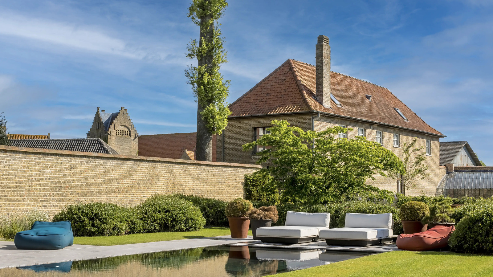 Giardino paesaggistico del castello tra Knokke e Bruges