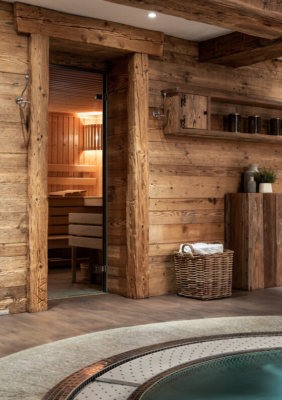 Spa area of the chalet in Courchevel 1850, general view