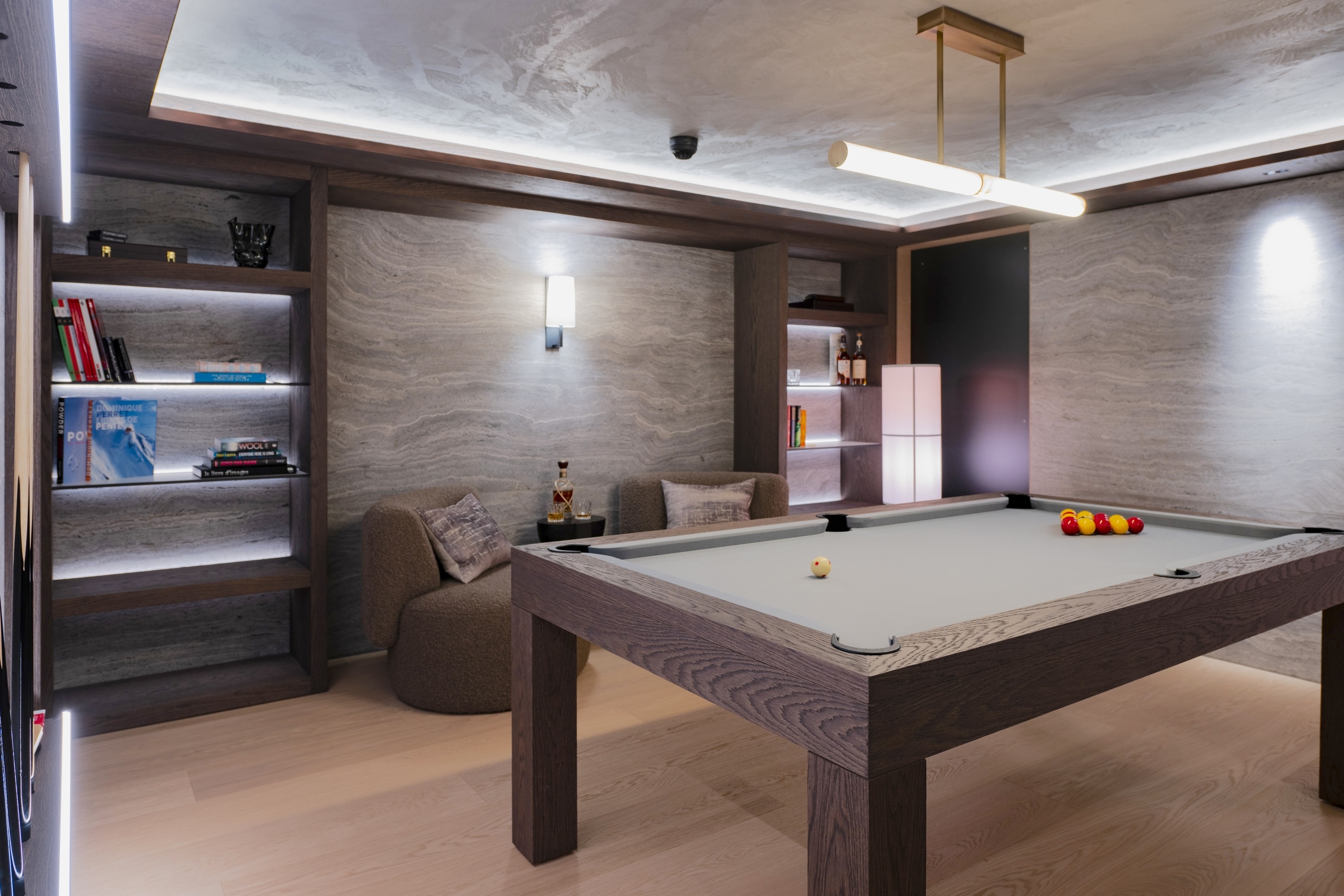 Interno dello chalet di lusso a Verbier