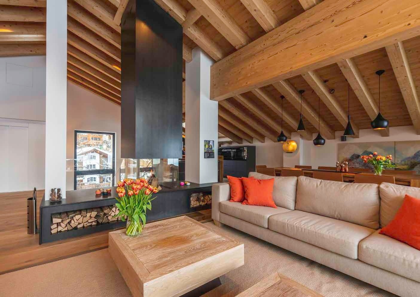 Chalé em Zermatt com acesso direto às pistas e lugar para 14 hóspedes