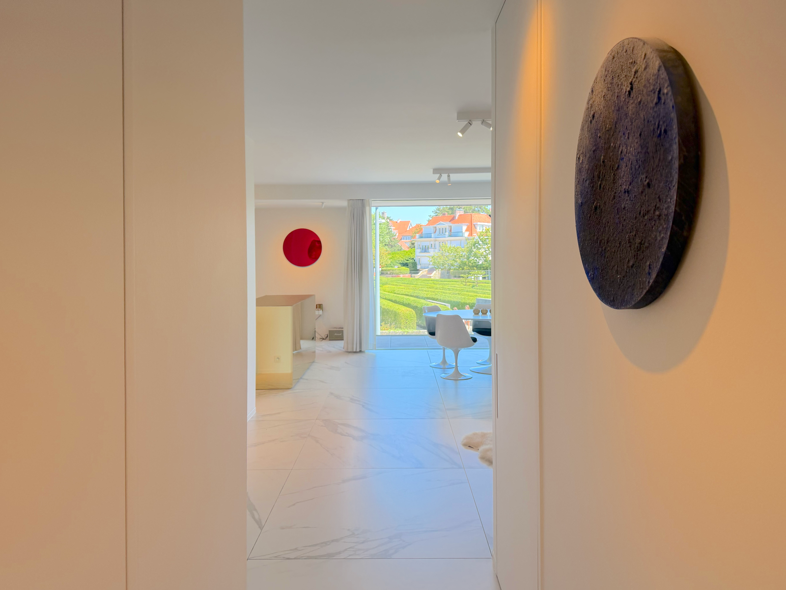 Couloir de l'appartement à Knokke, à quelques pas de la plage