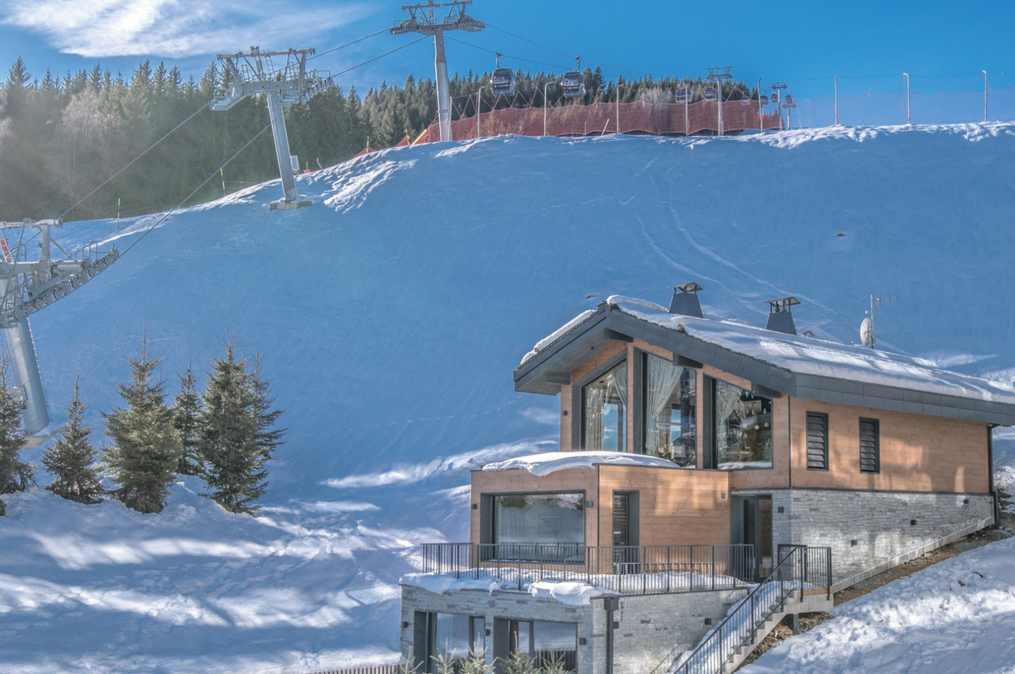 Ski-in/ski-out chalet huren nabij Courchevel 1550